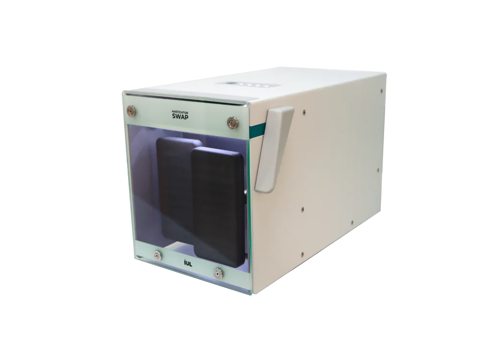 Swap masticator bag mixer